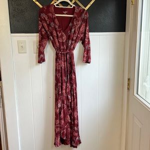 3/4 Sleeve Knit Maternity Dress - Isabel Maternity by Ingrid & Isabel Red F